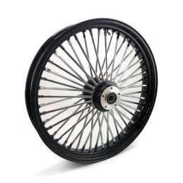 Fat Spoke voorwiel Harley 3.50 x 23 Tubeless Zwart