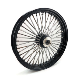 Fat Spoke voorwiel Harley 3.50 x 23 Tubeless Zwart