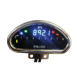 Elektronische MPH snelheidsmeter CNC aluminium chroom