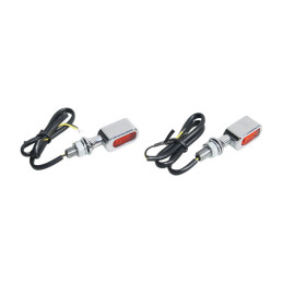 LED achterlicht met knipperlichten Fastline 3-in-1 chroom
