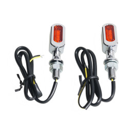 LED achterlicht met knipperlichten Fastline 3-in-1 chroom