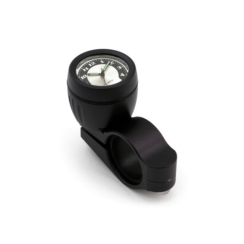 Stuurklok zwart voor 1 inch en 1-1/4 inch stuur