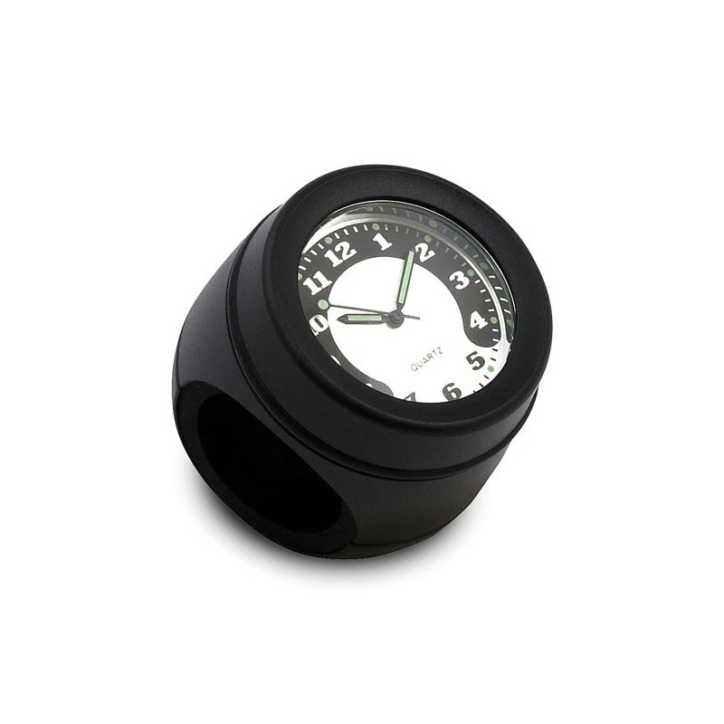 Stuurklok zwart voor 1 inch en 1-1/4 inch stuur