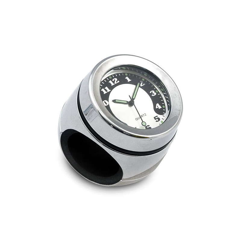 Stuurklok chroom voor 1 inch en 1-1/4 inch stuur