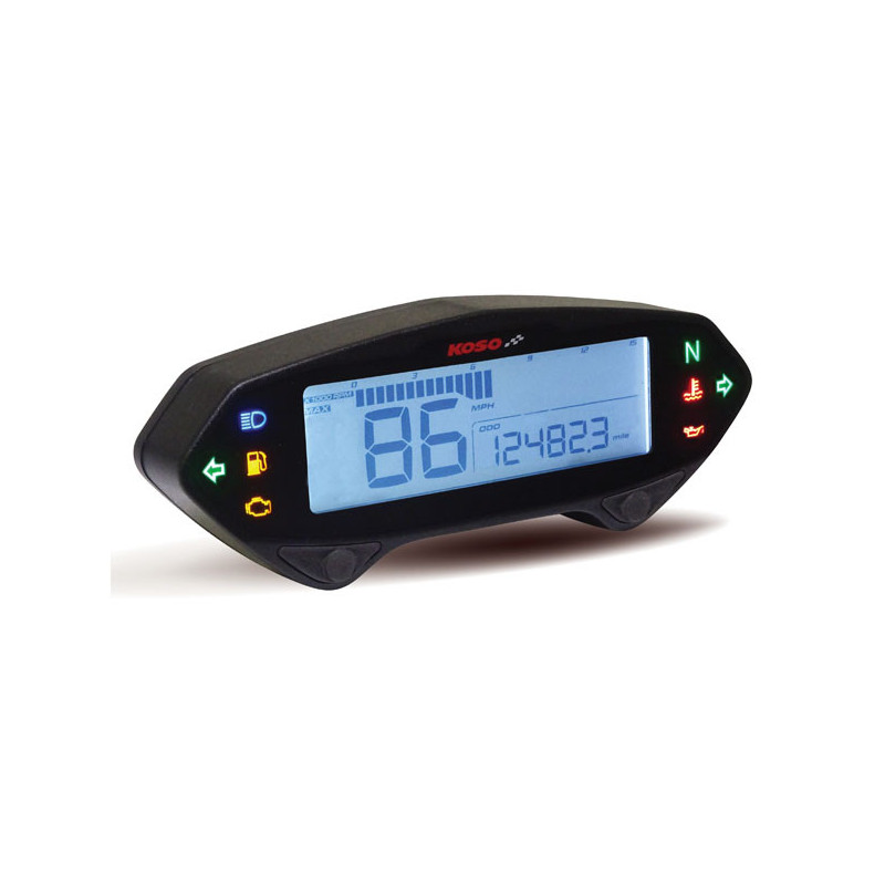 Digitale snelheidsmeter toerenteller Koso DB01-RN