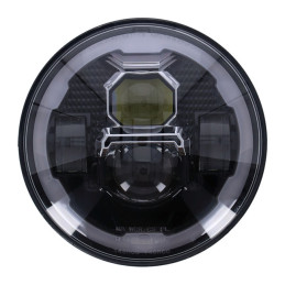 LED Koplamp 17,5 cm Zwart 6500K Halo E-keur
