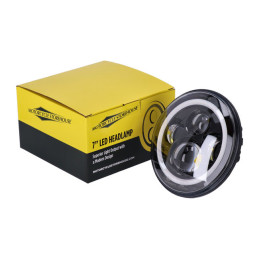 LED Koplamp 17,6 cm Zwart 6500K Halo E-keur