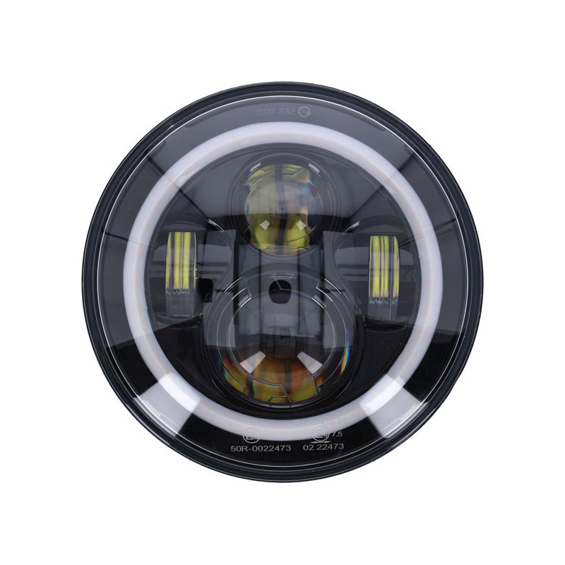 LED Koplamp 17,6 cm Zwart 6500K Halo E-keur