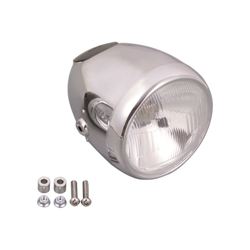 Koplamp 14,6 cm Daytona Vintage Chroom H4 E-keur