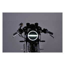 LED Koplamp 14,6 cm Daytona Neo Vintage Zwart E-keur