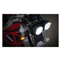 LED Koplamp 7,9 cm KOSO Hawkeye Grootlicht Zwart
