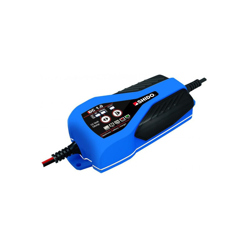 Acculader 12V Shido 1A Lithium AGM Loodaccu