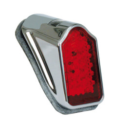 Mini LED Tombstone achterlicht chroom rode lens ECE