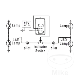JMP knipperlichtrelais 7-pins 12V voor Suzuki LED en standaard