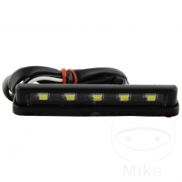 Kentekenplaatverlichting Mini - Zwart met E-keur JMP met plakstrip