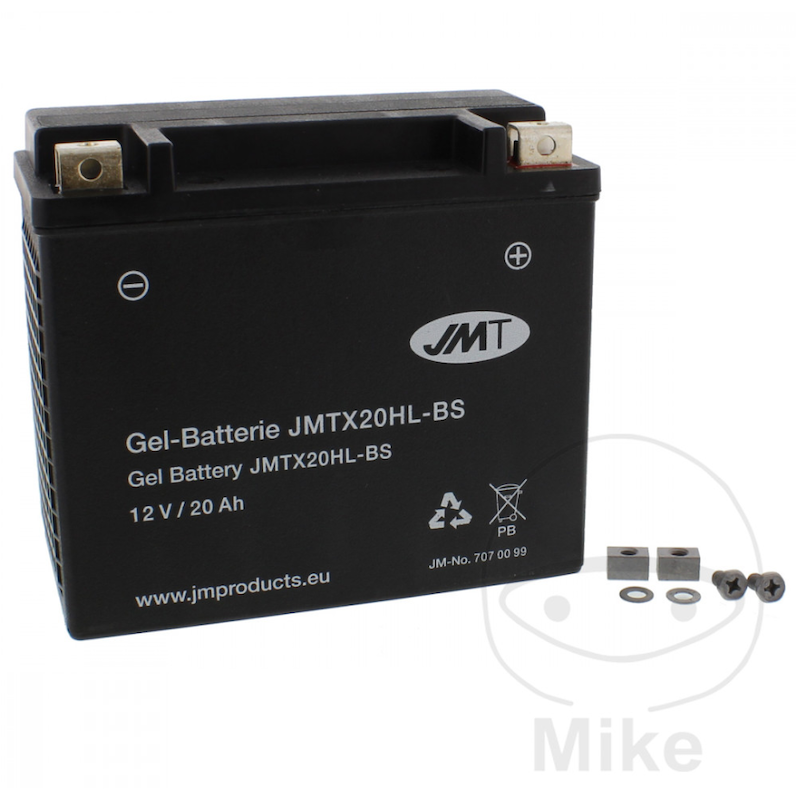 Motor accu YTX20HL-BS Gel JMT | Onderhoudsvrij MF