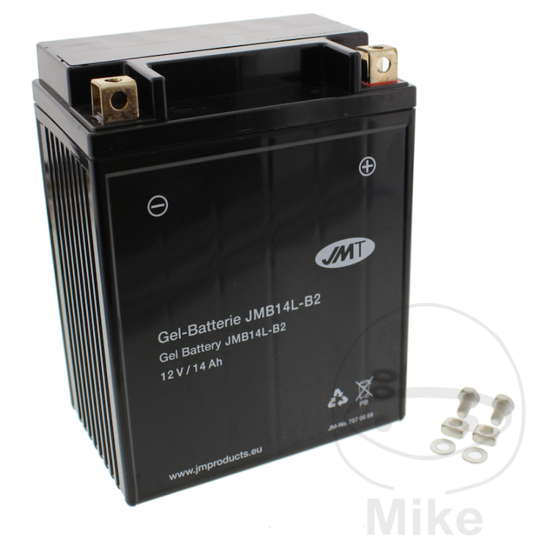 Motor accu YB14L-B2 Gel JMT | Onderhoudsvrij MF