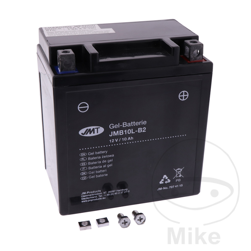 Motor accu YB10L-B2 Gel JMT | Onderhoudsvrij MF