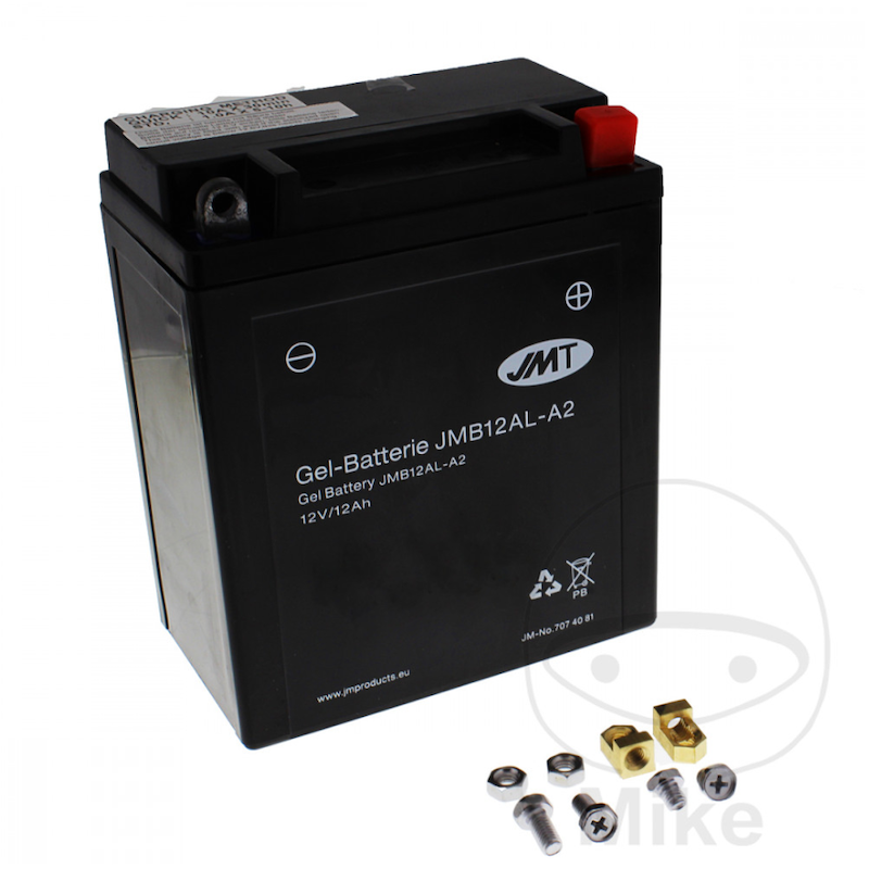 Motor accu YB12AL-A2 Gel JMT | Onderhoudsvrij MF
