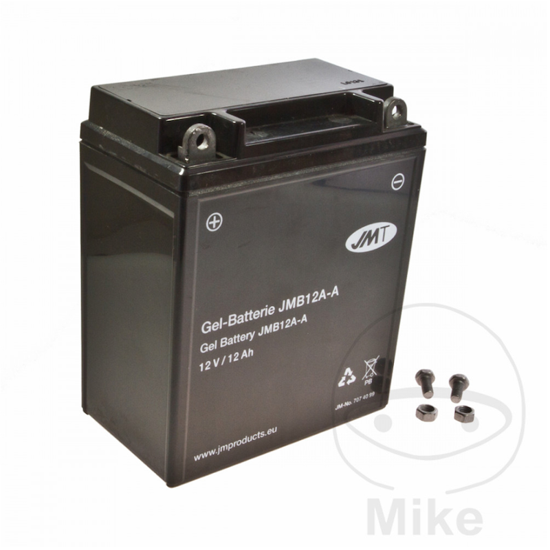 Motor accu YB12A-AB Gel JMT | Onderhoudsvrij MF