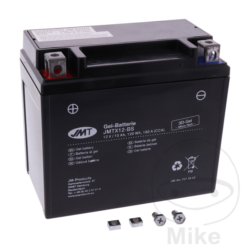 Motor accu YTX12-BS Gel JMT | Onderhoudsvrij MF