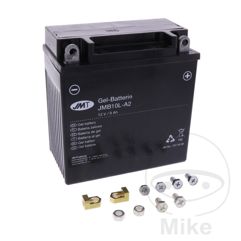 Motor accu YB10L-A2 Gel JMT | Onderhoudsvrij MF