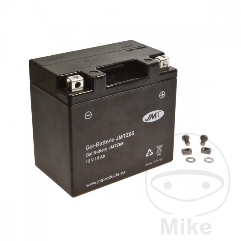 Motor accu YTZ6S Gel JMT | Onderhoudsvrij MF