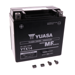 Yuasa YTX14 AGM motoraccu onderhoudsvrij