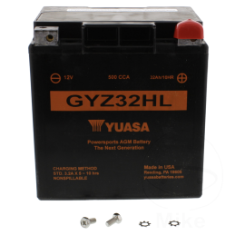Accu GYZ32HL WET AGM Harley-Davidson Yuasa