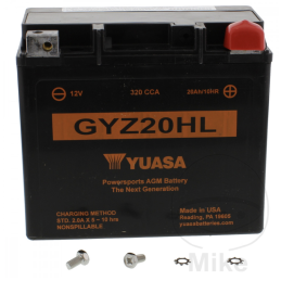 Accu GYZ20HL WET AGM Harley-Davidson Yuasa