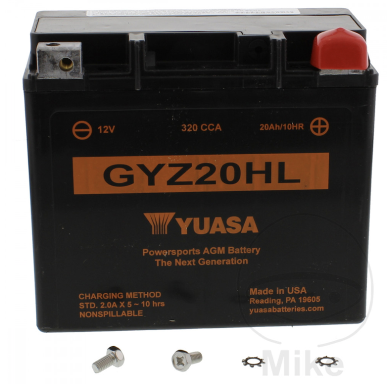 Accu GYZ20HL WET AGM Harley-Davidson Yuasa