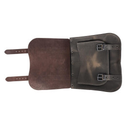 Ledrie Postman zadeltas bruin leer 30L