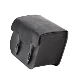 Ledrie Rigid zadeltassen zwart leer 14L