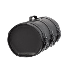 Ledrie Motor Topkoffer Large | Zwart Leer met Gespen