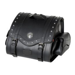 Highway Hawk Memphis Small Topkoffer 47L | Zwart Studs