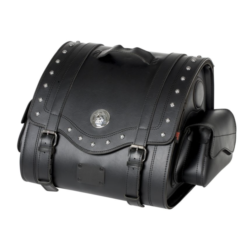 Highway Hawk Memphis Small Topkoffer 47L | Zwart Studs
