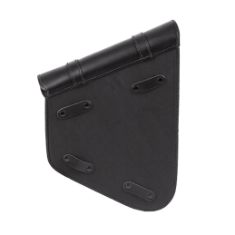 Ledrie swingarm tas links zwart leer 6,5L met fleshouder – Harley-Davi