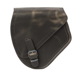 Ledrie achterbrugtas links bruin leer – Harley, Suzuki, Yamaha