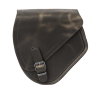 Achterbrugtas links Ledrie bruin leer – Harley-Davidson Softail, Suzuki en Yamaha