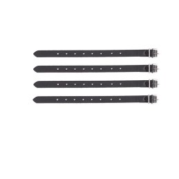 Ledrie achterbrugtas links zwart leer 6,5L – Harley, Suzuki, Yamaha