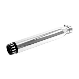 Rage uitlaatpijp 38–45 mm 44 cm chroom zwart Highway Hawk