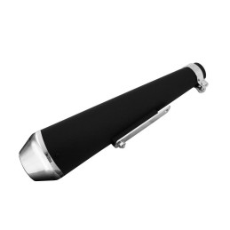 Megaton uitlaatpijp 38–45 mm 44 cm zwart chroom Highway Hawk
