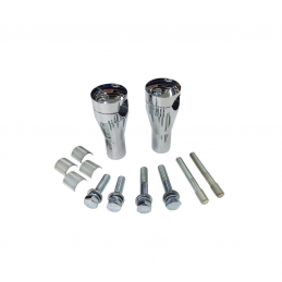 Stuur risers Glide Style 100 mm chroom of zwart