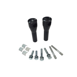 Stuur risers Glide Style 150 mm TÜV chroom zwart