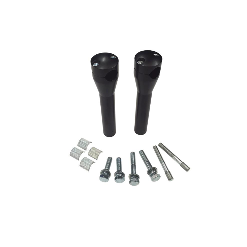 Stuur risers Glide Style 200 mm TÜV chroom zwart