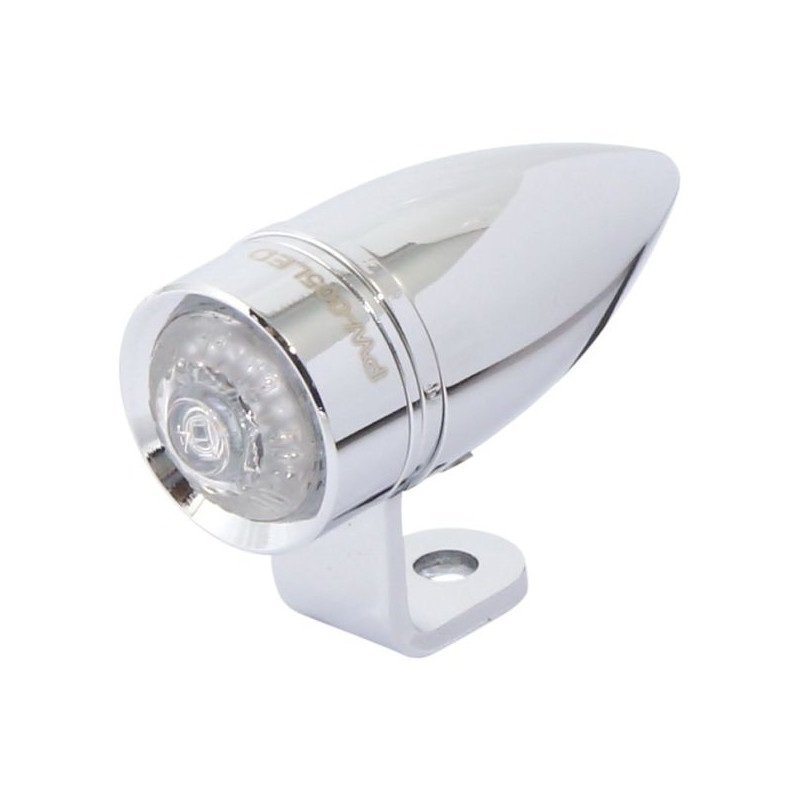 Knipperlicht Highsider "Mono Bullet Short" led met E-keur - Chroom