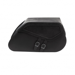 Ledrie Rigid zadeltassen zwart leer 20L