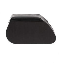 Ledrie Rigid zadeltassen zwart leer 20L