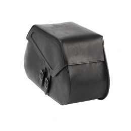 Ledrie Rigid zadeltassen zwart leer 20L