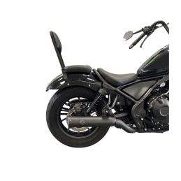 Zwarte Sissybar Wide Honda CMX 500 Rebel Highway Hawk